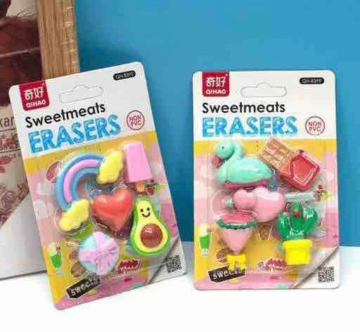 Children Cartoon Shape Erasers, New Home Set Rubbers, Cute Kids Erasers Children Cartoon Shape Erasers, New Home Set Rubbers, Cute Kids Erasers